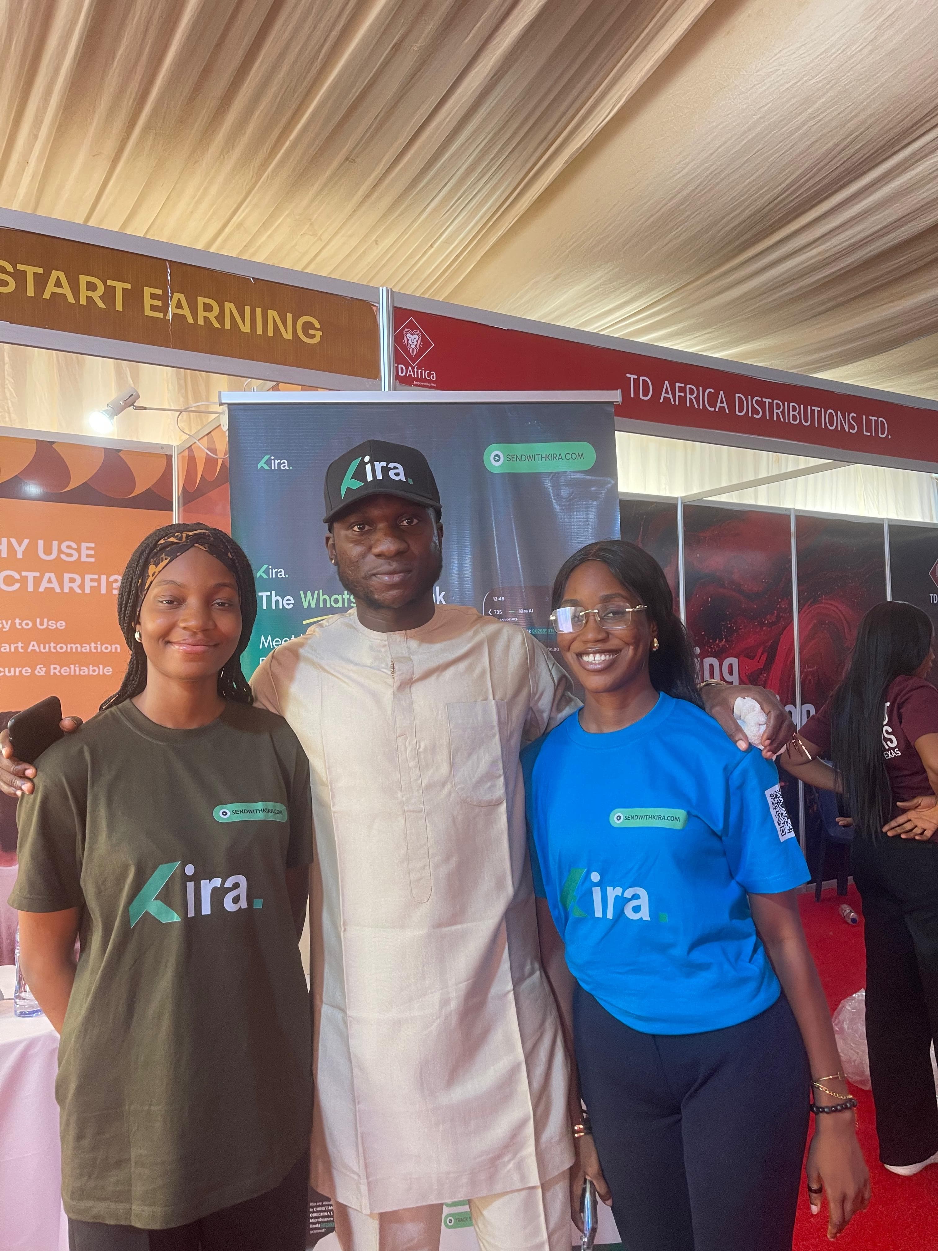 With Kira teammates at TD Africa